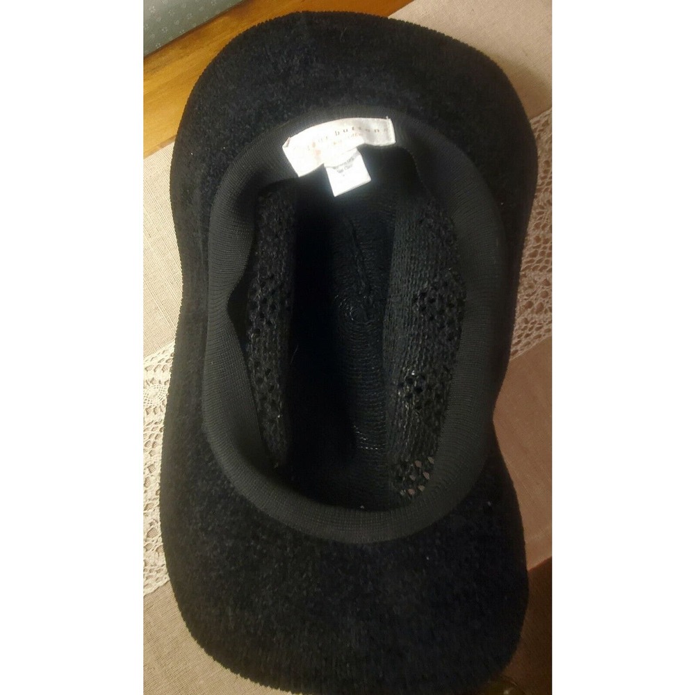 Four Buttons by San Diego Hat Co. 203936 Womens Hat Black BOHO Soft Wired Rim - Picture 8 of 10
